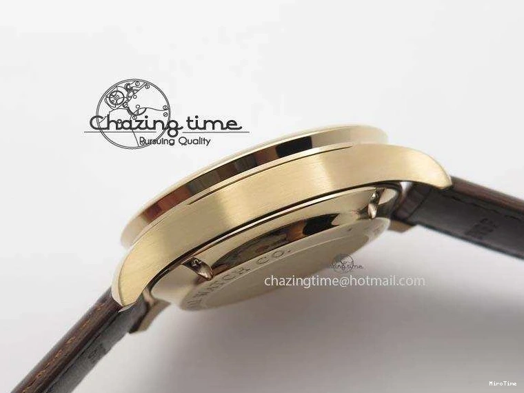 MIROTIME 0115 Portuguese IW371415 ZF 1:1 Best Edition RG Black dial On Brown Leather Strap A Modern 7286